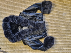 Дамско кожено яке LUXE BLACK 