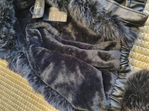 Дамско кожено яке LUXE BLACK 