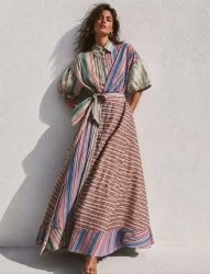Sunset Stripes Maxi Dress 