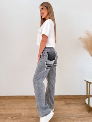 Grey wave jeans 