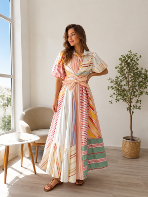 Рокля Aurora Stripes Maxi