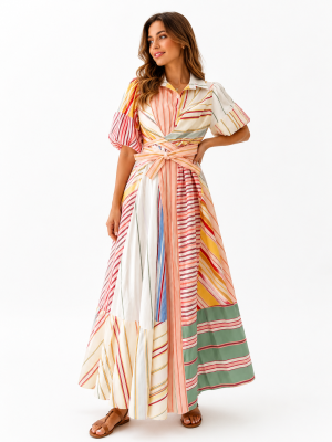 Рокля Aurora Stripes Maxi
